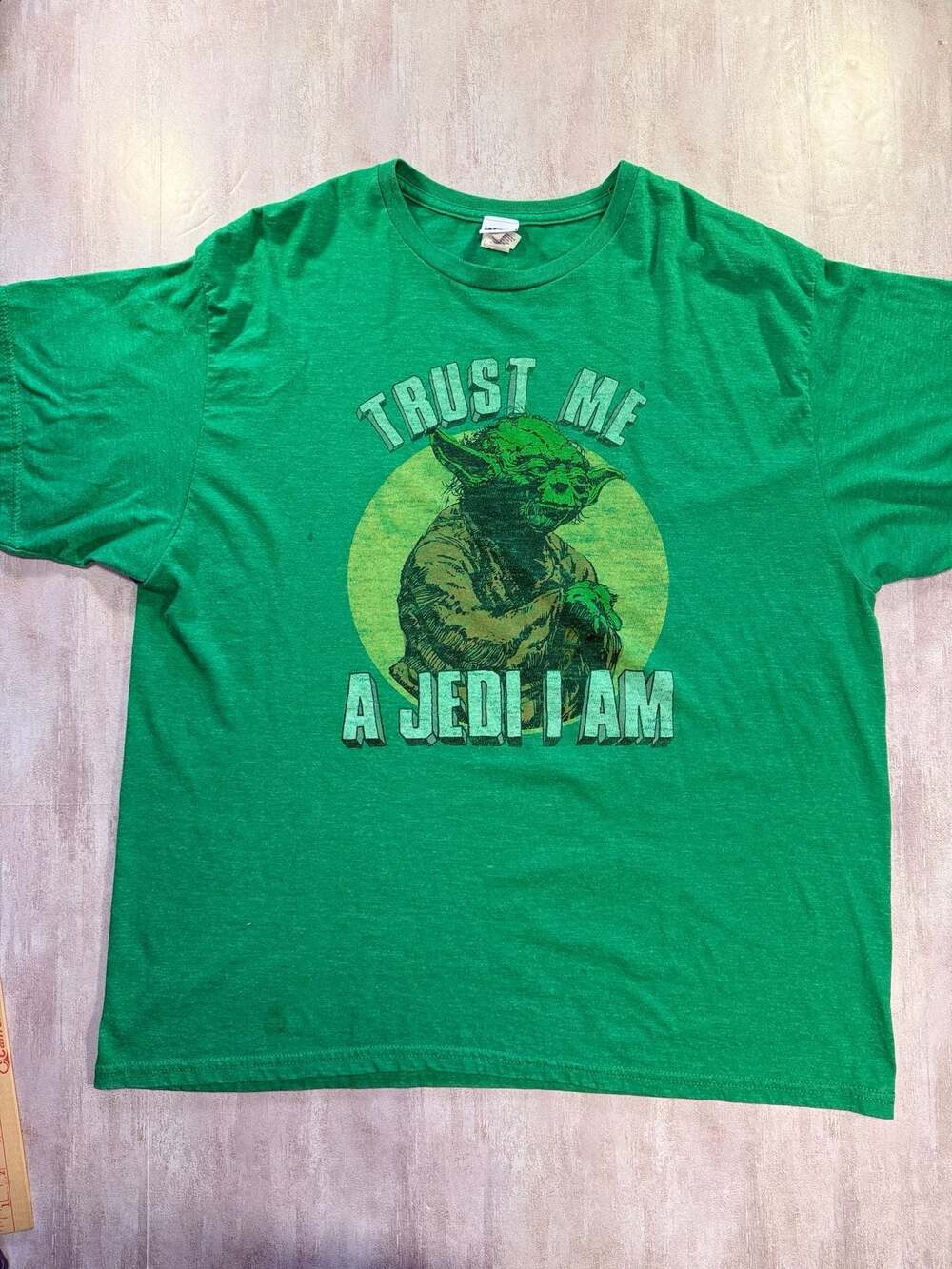 Star Wars Yoda Trust Me A Jedi I Am Graphic T-Shirt Green XXL